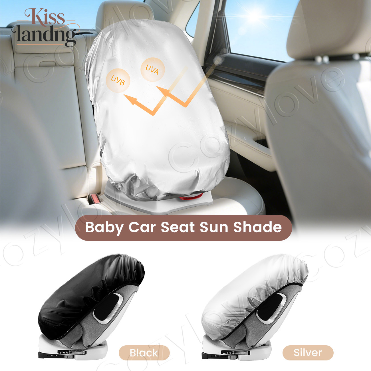 Infant Car Seat Cover - 유니버설 유아용 카시트 햇빛 가리개, 자외선