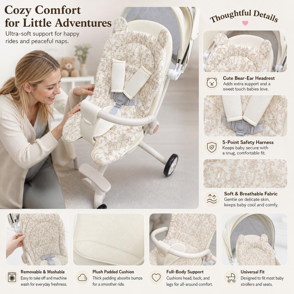 Infant Car Seat Cover - 아기 유모차 시트 쿠션 소프트 매트리스