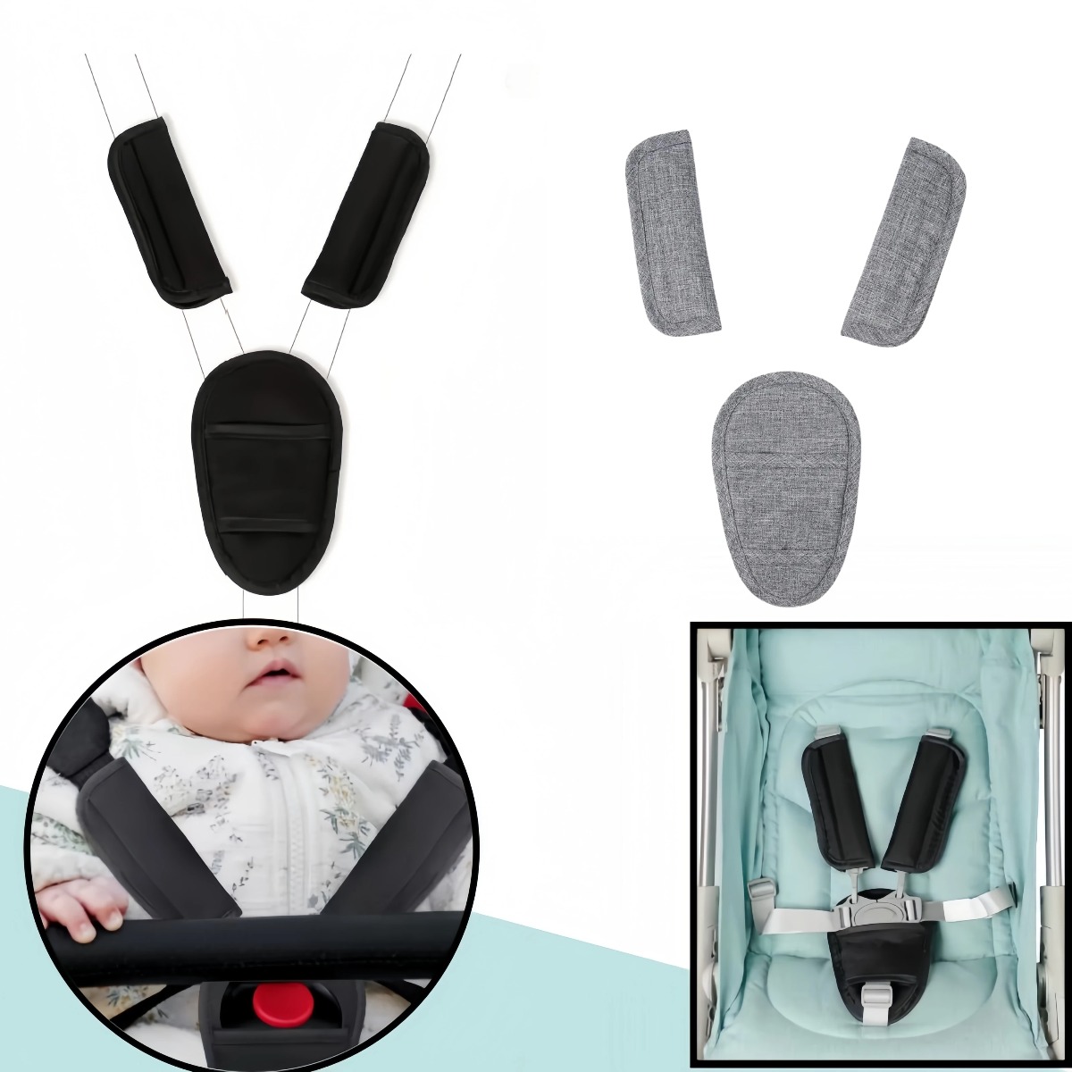 아기 카시트 벨트 패드, 유니버설 유모차 어깨끈 커버, - Infant Car Seat Cover 리뷰 및 가격
